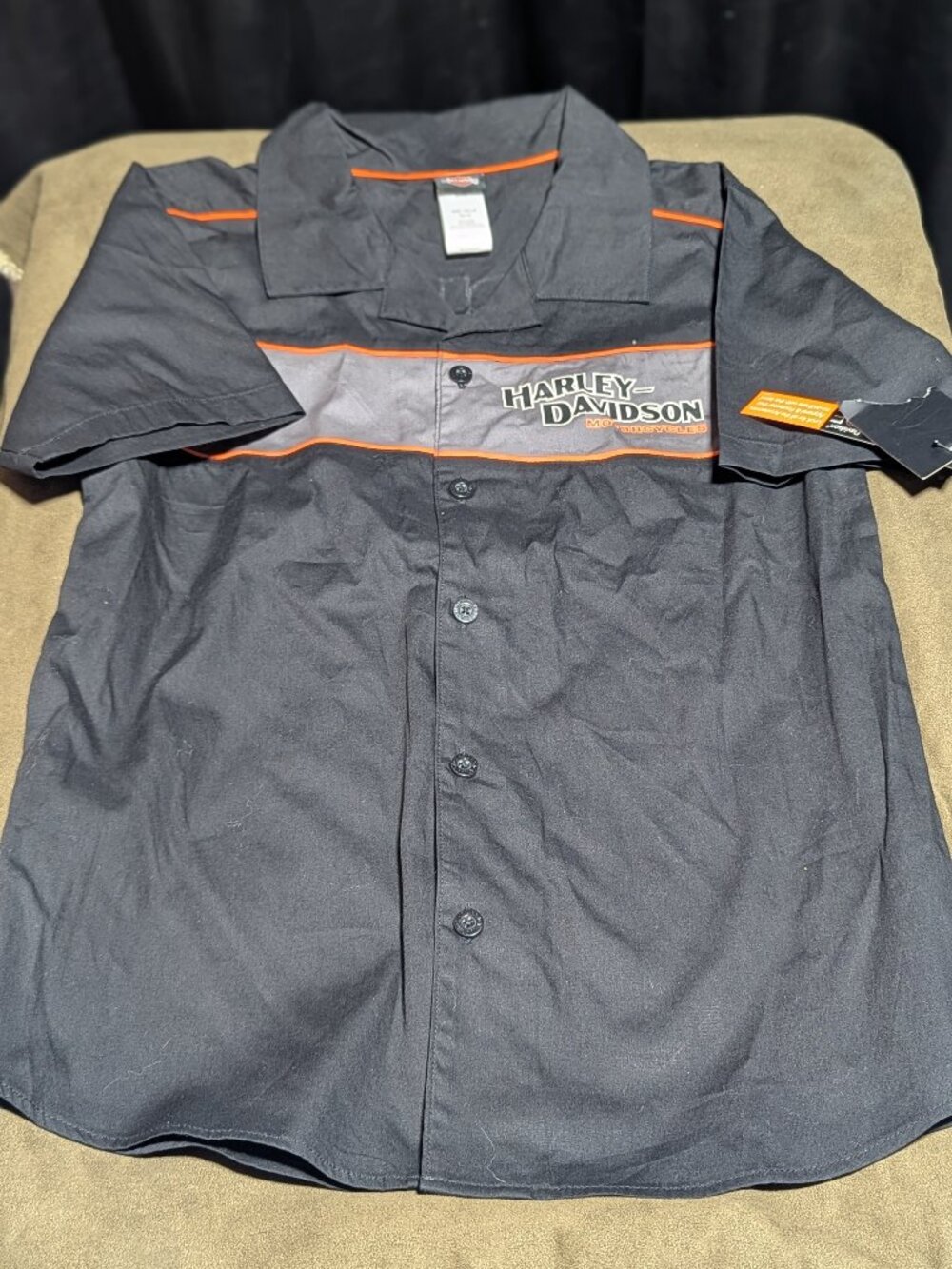 Harley-Davidson Youth Big Boys Short Sleeve Woven Mechanic Shop Shirt